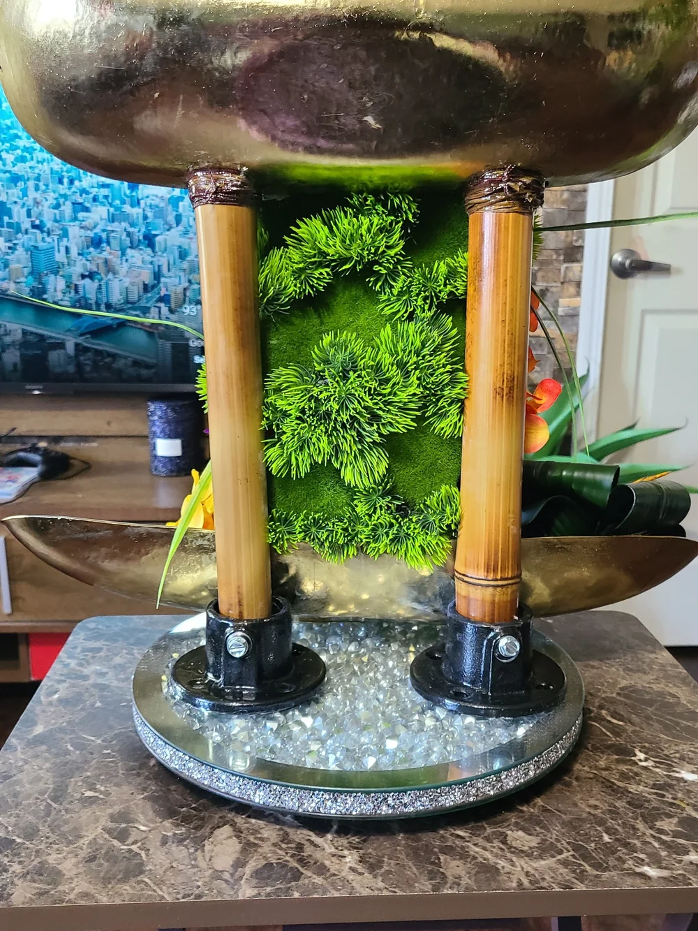 Faux Floral Centerpiece (Handmade)